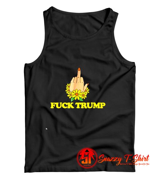 Feminist middle fingers up FUCK Donald Tank Top