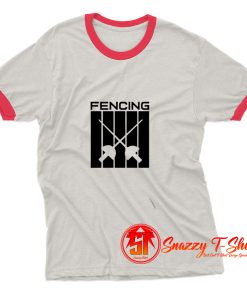 Fencing Degen Swords Ringer Tee