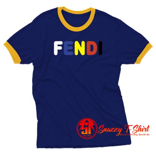 Fendi Colorful Ringer Tee