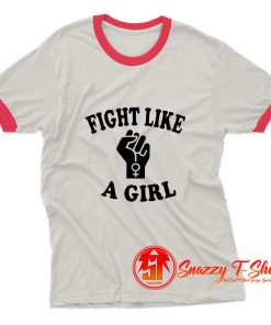 Fight Like A Girl Ringer Tee