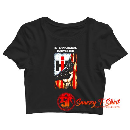 Flag American International Harvester Crop Top Shirt