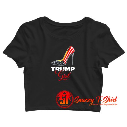 Flag Trump Girl Crop Top Shirt