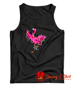 Flamingo Light Santa Tank Top