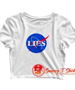 Flat Earth Nasa Crop Top Shirt