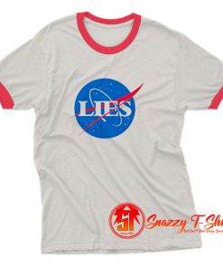 Flat Earth Nasa Ringer Tee