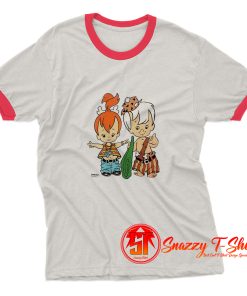 Flintstones Pebbles And Bam Bam Ringer Tee