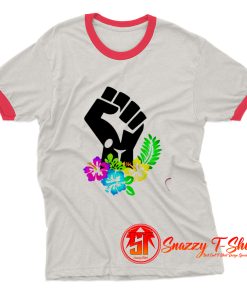 Floral black history Ringer Tee