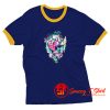 Flower Skull Ringer Tee