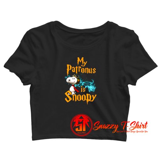 Flying Ace My Patronus Is A Snoopy Crop Top Shirt