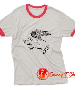 Flying Pig Ringer Tee