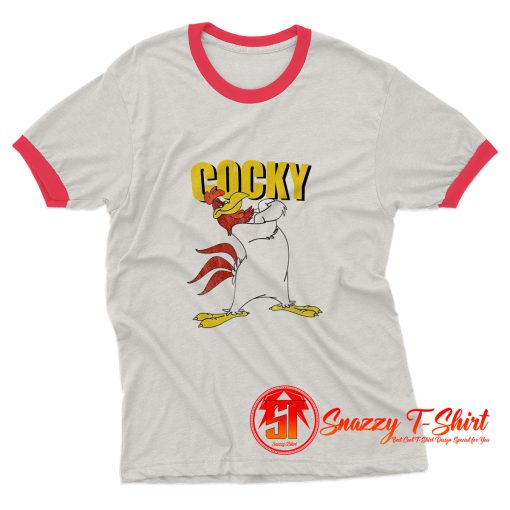 Foghorn Leghorn Cocky Character Cartoon Ringer Tee