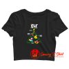 Food Groups Elf Buddy Christmas Crop Top Shirt