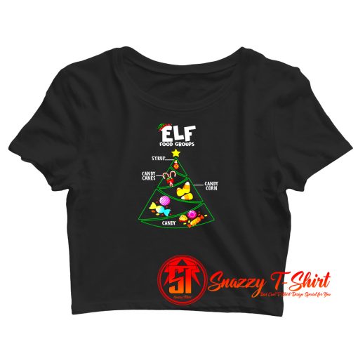 Food Groups Elf Buddy Christmas Crop Top Shirt