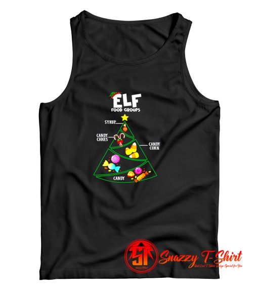 Food Groups Elf Buddy Christmas Tank Top