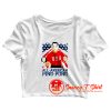 Forrest Gump American Ping Pong Crop Top Shirt