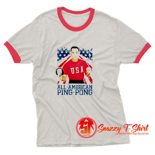 Forrest Gump American Ping Pong Ringer Tee