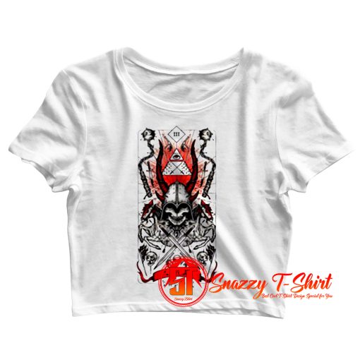 Four Horsemen of the Apocalypse War Demonic Satanic Crop Top Shirt