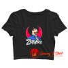 Frank Zappa Illustration Rock Musician Mothers Of Invention Crop Top Shirt