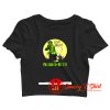 Frankenstein Funny Halloween Crop Top Shirt