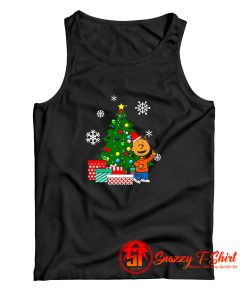 Franklin Peanuts Around The Christmas Tree Tank Top