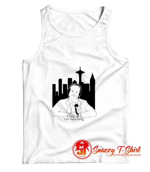 Frasier Im Listening with Seattle Skyline Tank Top