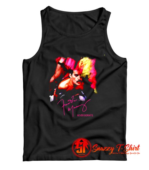 Freddie Mercury Never Boring Box Set signature Tank Top