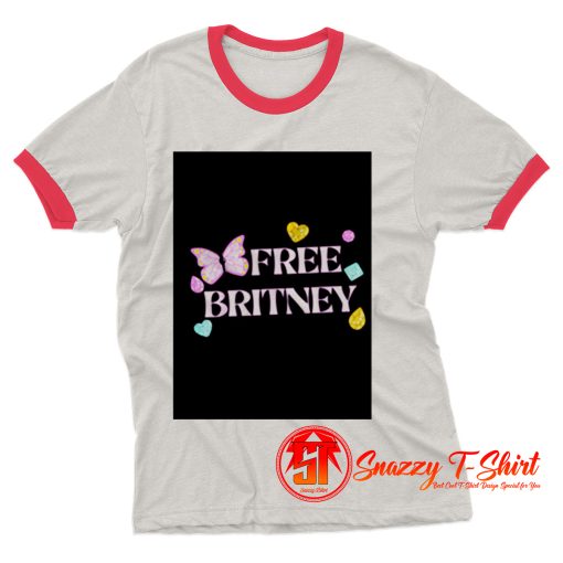 Free Britney Diamonds Girl Power Britney Spears Ringer Tee