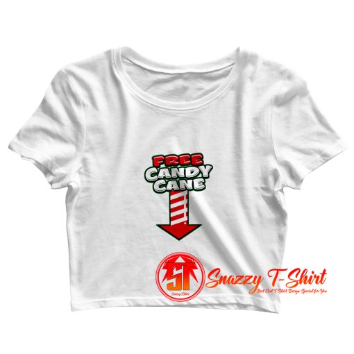 Free Candy Cane Crop Top Shirt