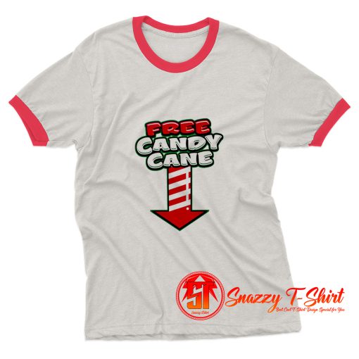 Free Candy Cane Ringer Tee