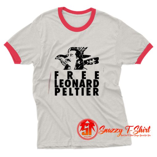 Free Leonard Peltier Ringer Tee