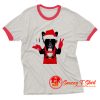 French Bulldog Santa Style Ringer Tee