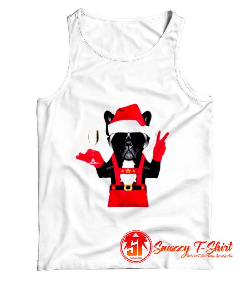 French Bulldog Santa Style Tank Top