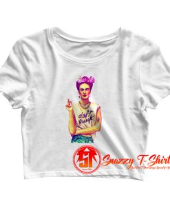 Frida Daft Punk Design Graphic Cool Crop Top Shirt