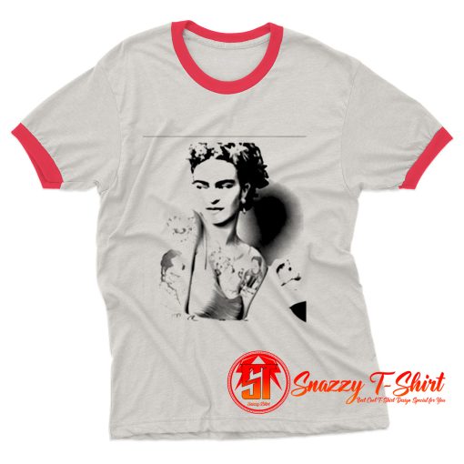 Frida Kahlo Tattoo Ringer Tee