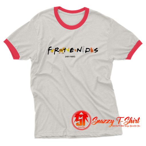 Friends Not Food Ringer Tee