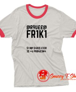 Friki Secret Code Graphic Quote Ringer Tee