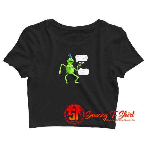 Frog And Gun Yer A Wizard Kermit Crop Top Shirt