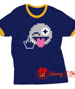 Fuck Hand Emoticon Ringer Tee