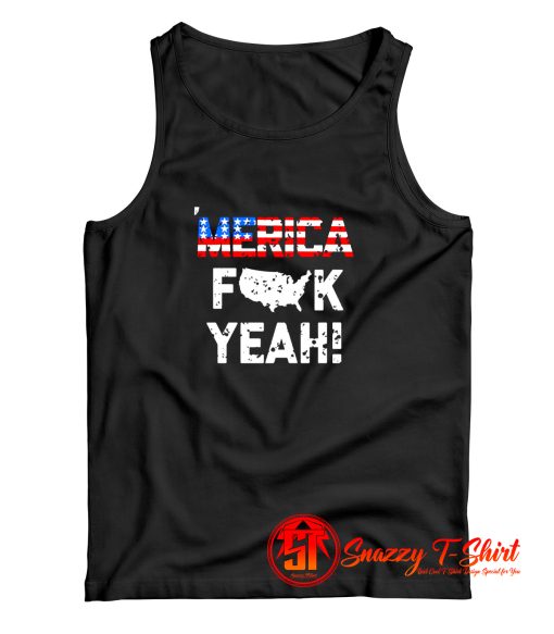 Fuck Yeah American Flag Tank Top