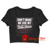 Funny Academic Doctorate PhD Crop Top Shirt