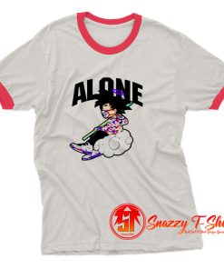 Funny Alone Goku Dragon Ball Ringer Tee