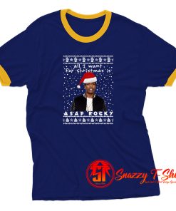 Funny Asap Rocky Rapper Christmas Ringer Tee