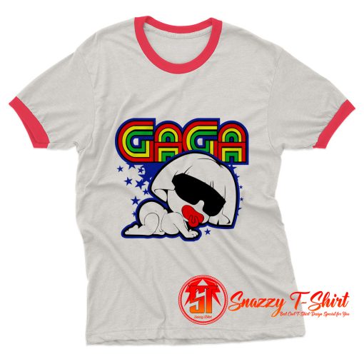 Funny Baby Gaga Baby Onesie Ringer Tee