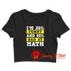 Funny Bad At Math Crop Top Shirt