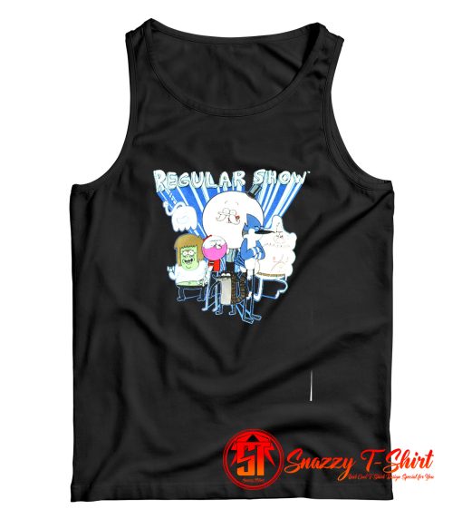 Funny Cartoon Regular Show Cast Spotlight Tank Top