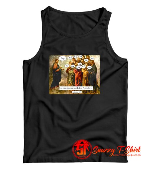 Funny Christian Jesus Apostles Meme Tank Top