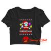 Funny Christmas Game Among Us Crop Top Shirt