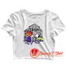 Funny Cute Snoopy Trap House Crop Top Shirt