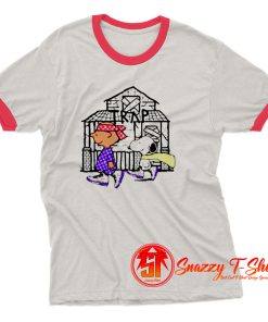 Funny Cute Snoopy Trap House Ringer Tee