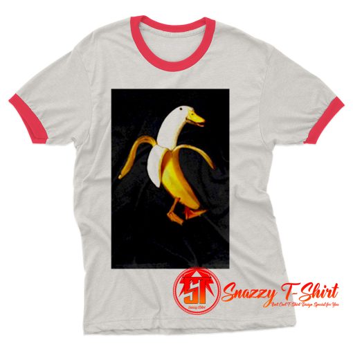 Funny Design Banana Duck Ringer Tee